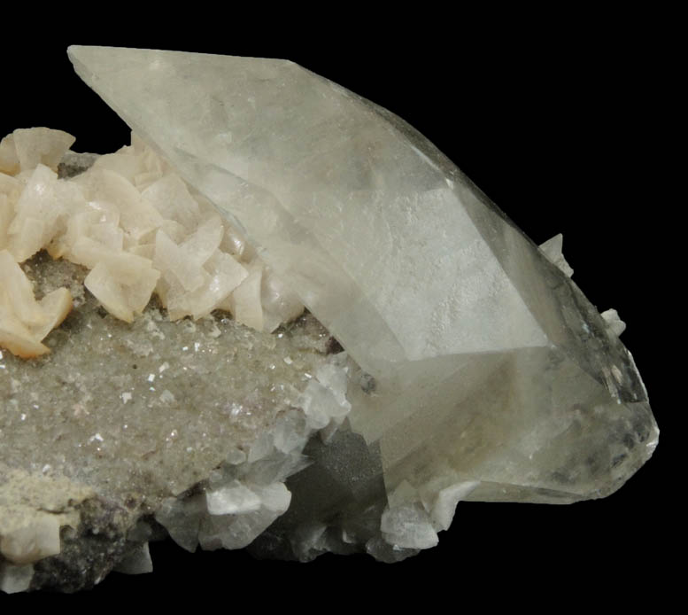 Calcite with Dolomite from Moscona Mine, Solis, Villabona District, Asturias, Spain