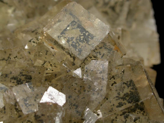 Fluorite with sulfide inclusions from Moscona Mine, Solis, Villabona District, Asturias, Spain