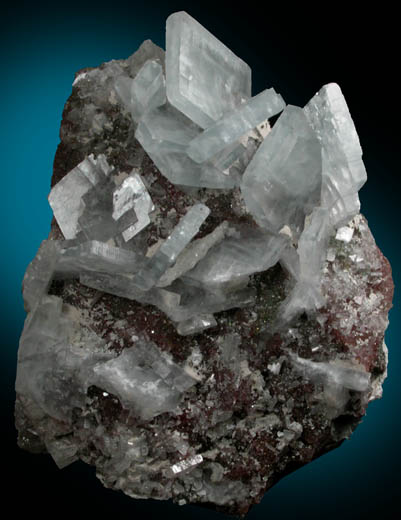 Barite on Fluorite from Moscona Mine, Solis, Villabona District, Asturias, Spain