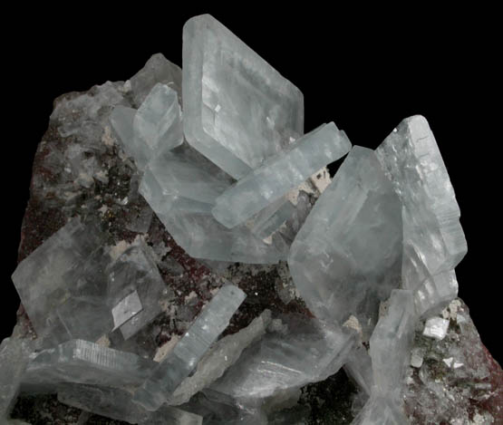 Barite on Fluorite from Moscona Mine, Solis, Villabona District, Asturias, Spain