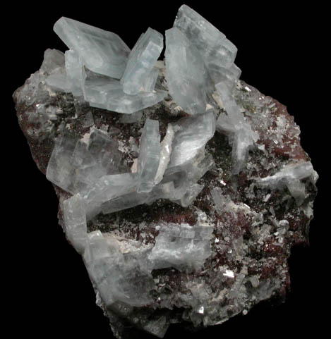 Barite on Fluorite from Moscona Mine, Solis, Villabona District, Asturias, Spain