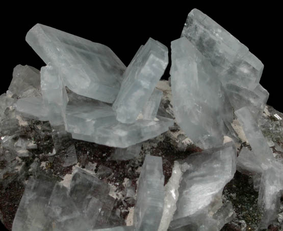 Barite on Fluorite from Moscona Mine, Solis, Villabona District, Asturias, Spain