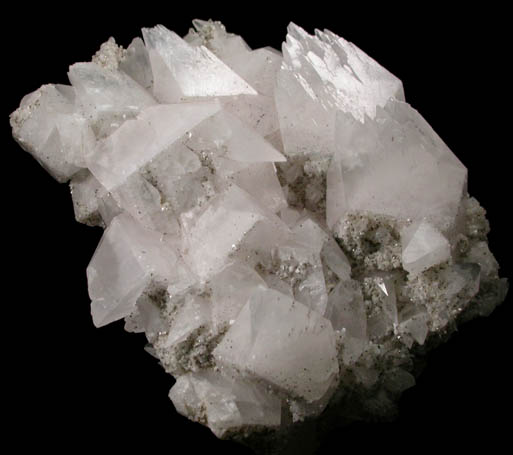 Calcite with Pyrite and Quartz from Santa Eulalia District, Aquiles Serdn, Chihuahua, Mexico