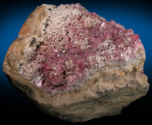 Rhodochrosite with Quartz from Uchucchaqua Mine, Oyon Province, Lima Department, Peru