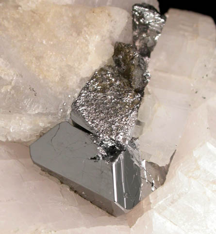 Carrollite in Calcite from Kamoya South II Mine, Katanga (Shaba) Province, Democratic Republic of the Congo