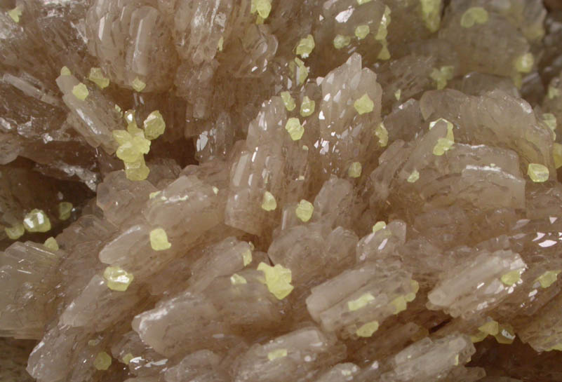 Barite with Sulfur from Machow, Tarnobrzeg, Poland