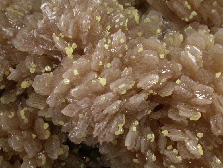 Barite with Sulfur from Machow, Tarnobrzeg, Poland