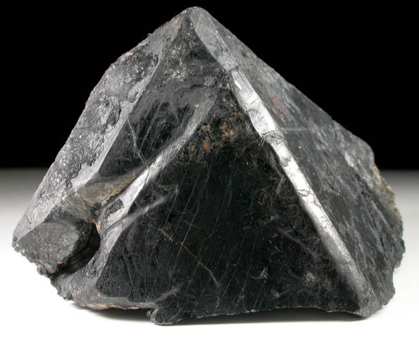 Franklinite (modified octahedral form) from Franklin Mine, Sussex County, New Jersey (Type Locality for Franklinite)