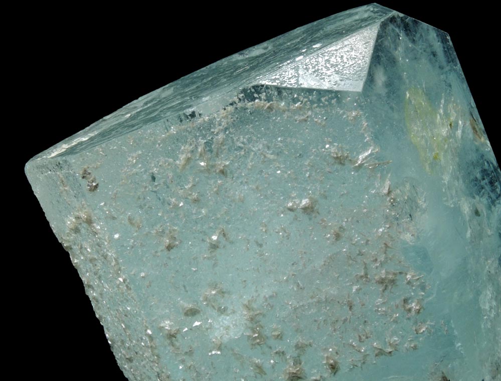 Beryl var. Aquamarine Crystal with minor Muscovite from Shigar Valley, Skardu District, Gilgit District, Gilgit-Baltistan, Pakistan