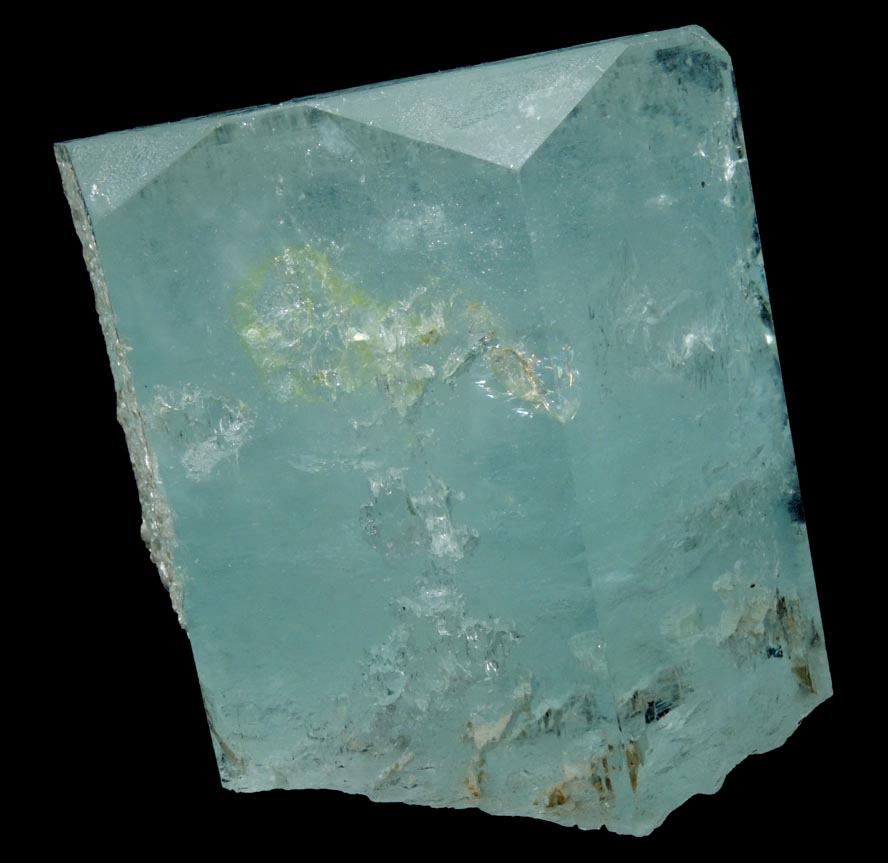 Beryl var. Aquamarine Crystal with minor Muscovite from Shigar Valley, Skardu District, Gilgit District, Gilgit-Baltistan, Pakistan