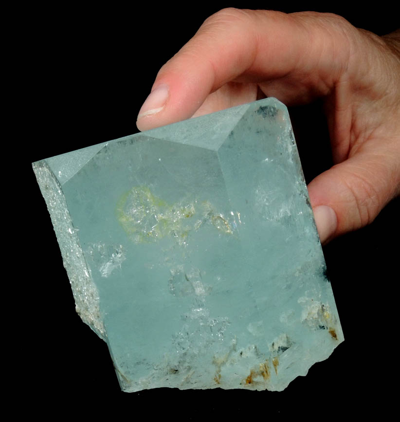 Beryl var. Aquamarine Crystal with minor Muscovite from Shigar Valley, Skardu District, Gilgit District, Gilgit-Baltistan, Pakistan