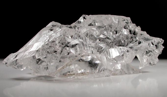 Quartz (complexly etched crystal) from Tormiq area, northwest of Skardu, Haramosh Mountains, Baltistan, Gilgit-Baltistan, Pakistan