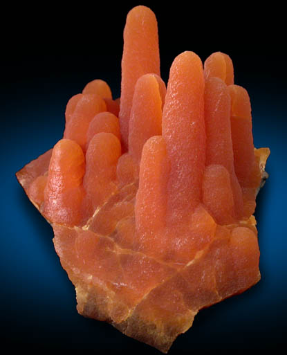 Calcite (stalactitic) from Bud Ehrle Locality, near Miles City, Carter County, Montana