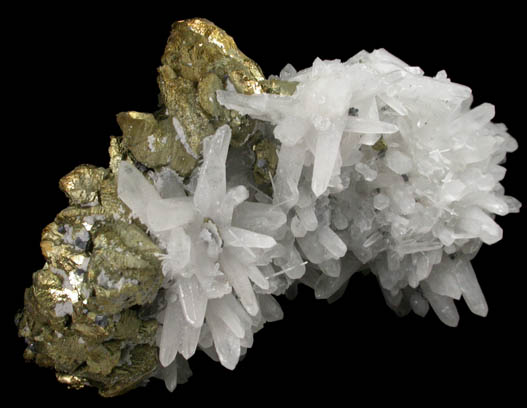 Chalcopyrite and Quartz from Nikolaevskiy Mine, Dalnegorsk, Primorskiy Kray, Russia