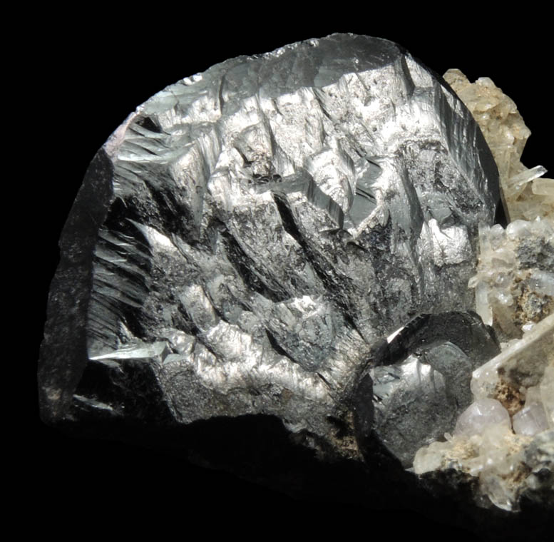 Ferberite with Quartz from Tazna Mine, Cerro Tazna, Potosi Department, Bolivia