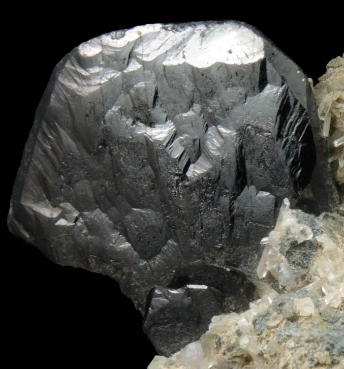 Ferberite with Quartz from Tazna Mine, Cerro Tazna, Potosi Department, Bolivia