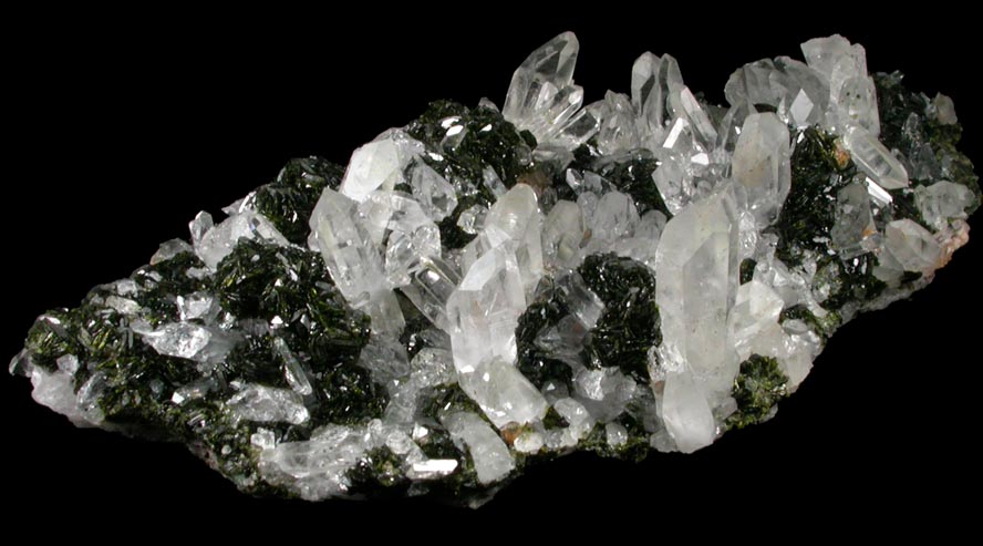 Epidote and Quartz from Imilchil, High Atlas Mountains, Errachidia Province, Morocco