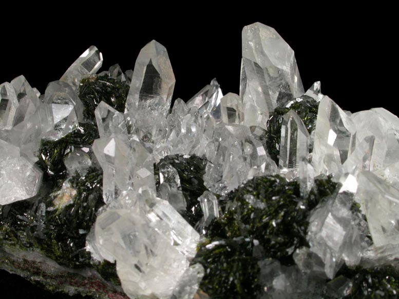 Epidote and Quartz from Imilchil, High Atlas Mountains, Errachidia Province, Morocco