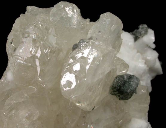 Fluorapatite on Albite with Chlorite and Muscovite from Tormiq area, northwest of Skardu, Haramosh Mountains, Baltistan, Gilgit-Baltistan, Pakistan