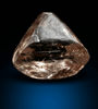 Diamond (1.48 carat sherry-colored distorted octahedral crystal) from Jwaneng Mine, Naledi River Valley, Botswana