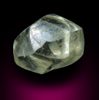 Diamond (1.29 carat greenish-gray gem-grade cuttable dodecahedral crystal) from Vaal River Mining District, Northern Cape Province, South Africa