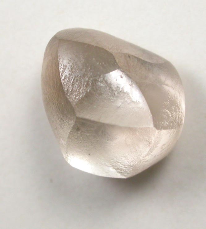 Diamond (1.41 carat pale-brown cuttable complex crystal) from Damtshaa Mine, near Orapa, Botswana