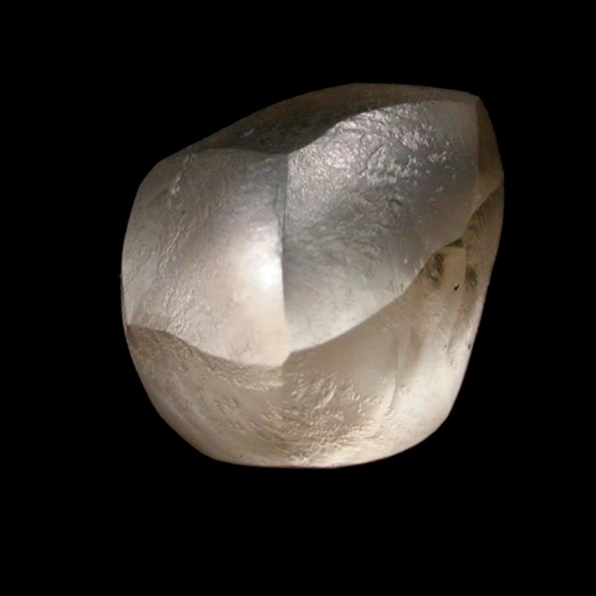 Diamond (1.41 carat pale-brown cuttable complex crystal) from Damtshaa Mine, near Orapa, Botswana