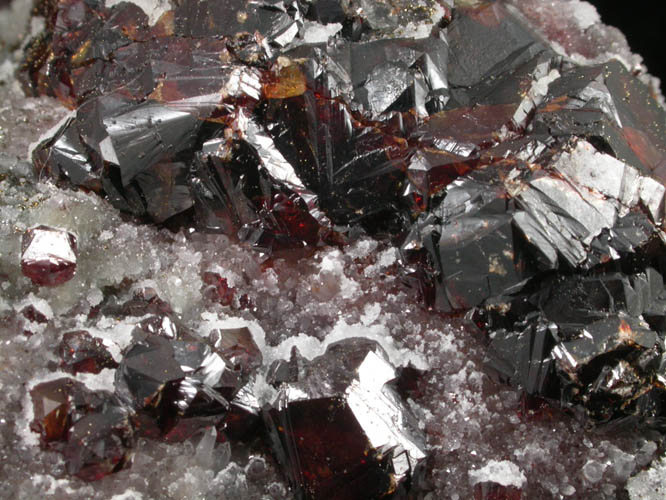 Sphalerite in Quartz from Shuikoushan Mine, Hunan Province, China