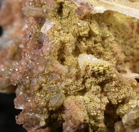 Mottramite pseudomorphs after Cerussite from Stevenson-Bennett Mine, Organ Mountains, Doa Ana County, New Mexico