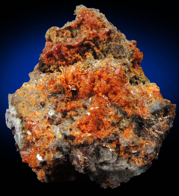 Wulfenite, Mimetite, Vanadinite from Mammoth-St. Anthony Mine, Tiger District, Pinal County, Arizona