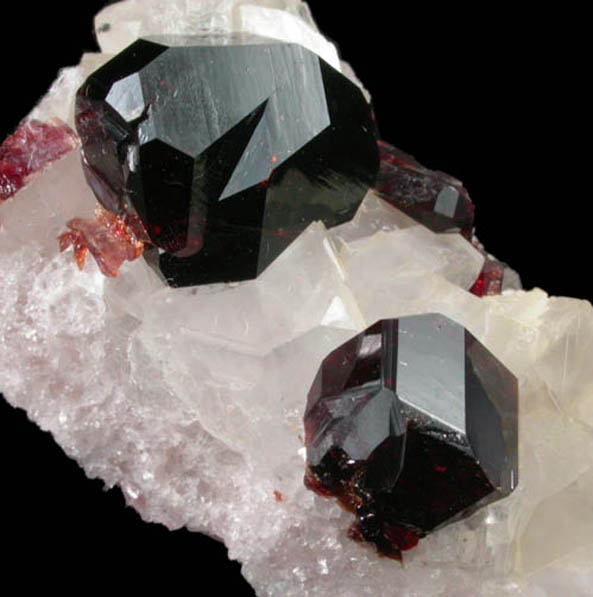 Uvite Tourmaline on Magnesite from Brumado District, Serra das guas, Bahia, Brazil