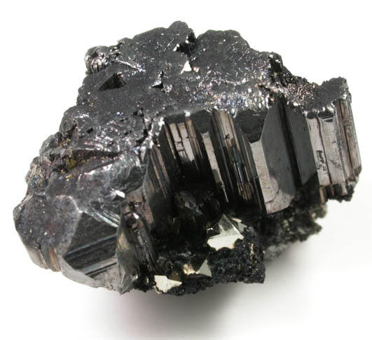 Bournonite on Pyrite from Viboras Mine, Machacamarca District,  Cornelio Saavedra Province, Bolivia