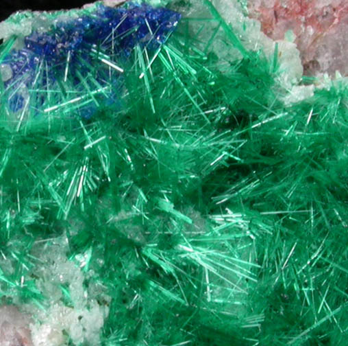 Brochantite and Linarite from Goulmina, Er Rachidia, Mekns-Tafilalet, Morocco