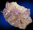 Quartz var. Amethyst in Calcite from Bombori, Chayanta Province, Potos Department, Bolivia