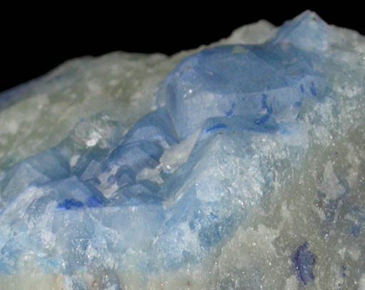 Sodalite with blue Nosean inclusions on Nepheline from Ladjuar Madan, Sar-e-Sang District, Koksha Valley, Badakshan, Afghanistan