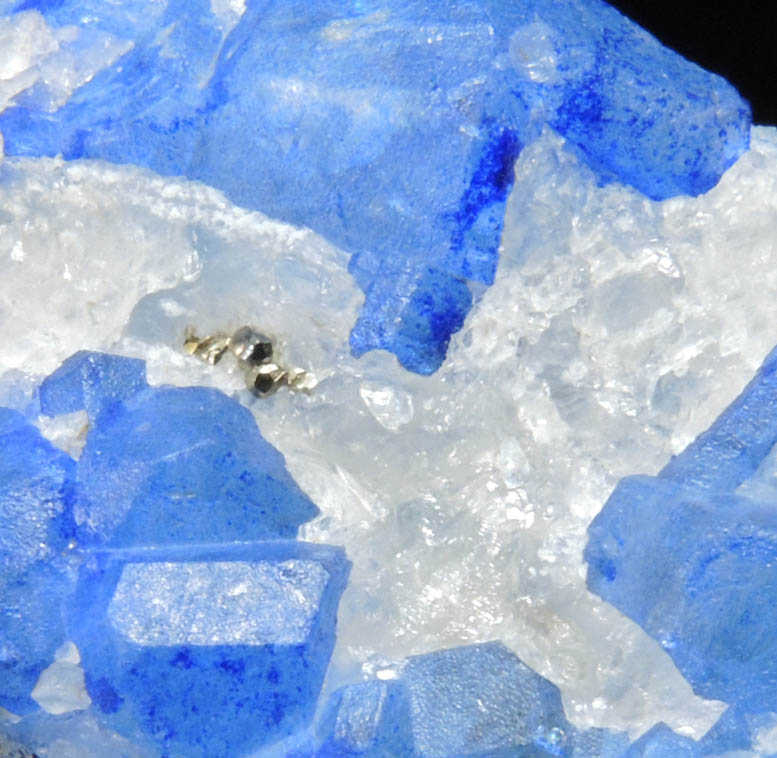 Sodalite with blue Nosean inclusions on Nepheline from Ladjuar Madan, Sar-e-Sang District, Koksha Valley, Badakshan, Afghanistan