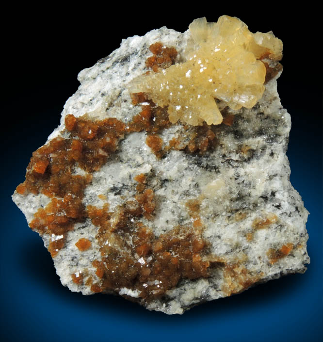 Stilbite and Chabazite from Martin Marietta Aggregates Quarry, Woodleaf, Rowan County, North Carolina