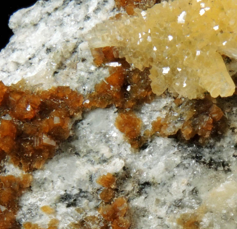 Stilbite and Chabazite from Martin Marietta Aggregates Quarry, Woodleaf, Rowan County, North Carolina