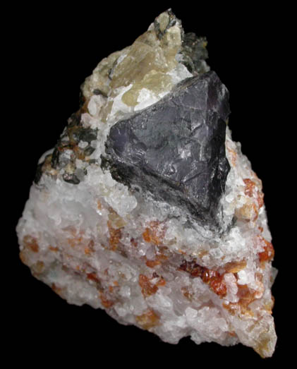 Spinel with Scapolite, Clinohumite, Calcite, Pyrite from Uluguru Mountains, Morogoro, Tanzania