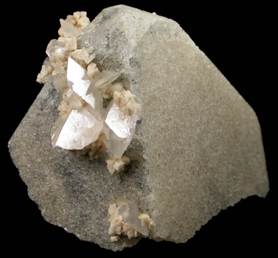 Scheelite with Calcite and Dolomite from Huanggang Mine, Kshktng Q, Chifeng, Inner Mongolia, China