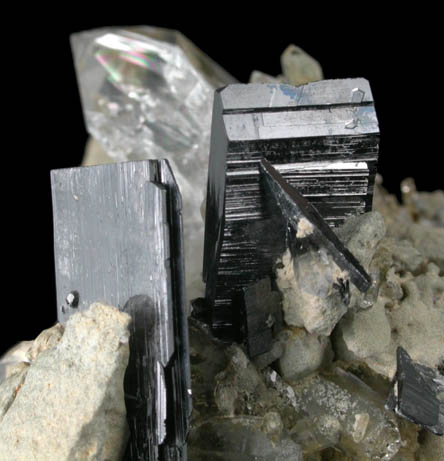 Hbnerite with Quartz from Mina Huayllapon, Pasto Bueno District, Pallasca Province, Ancash Department, Peru