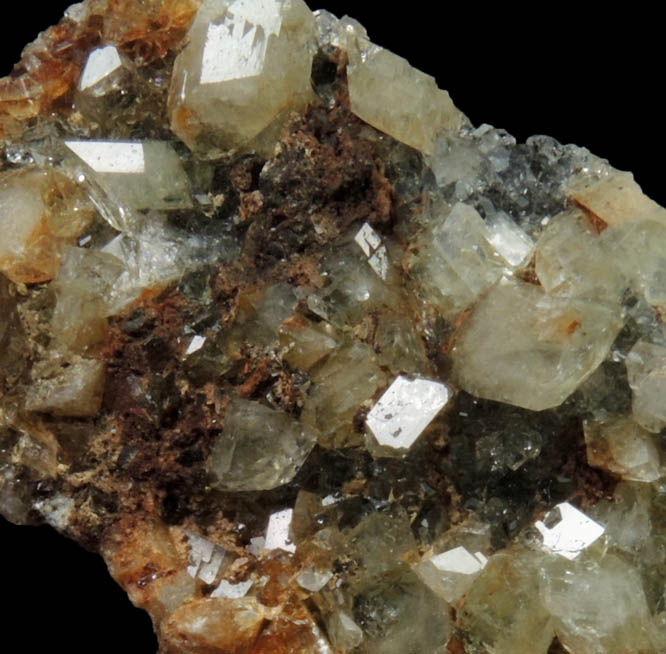 Augelite with minor Siderite from Rapid Creek, 70 km northwest of Aklavik, Yukon, Canada