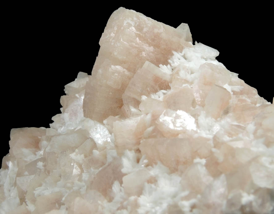 Heulandite, Laumontite, Calcite from Prospect Park Quarry, Prospect Park, Passaic County, New Jersey