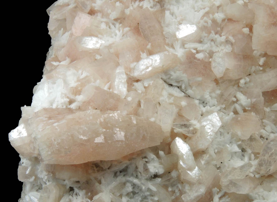 Heulandite, Laumontite, Calcite from Prospect Park Quarry, Prospect Park, Passaic County, New Jersey