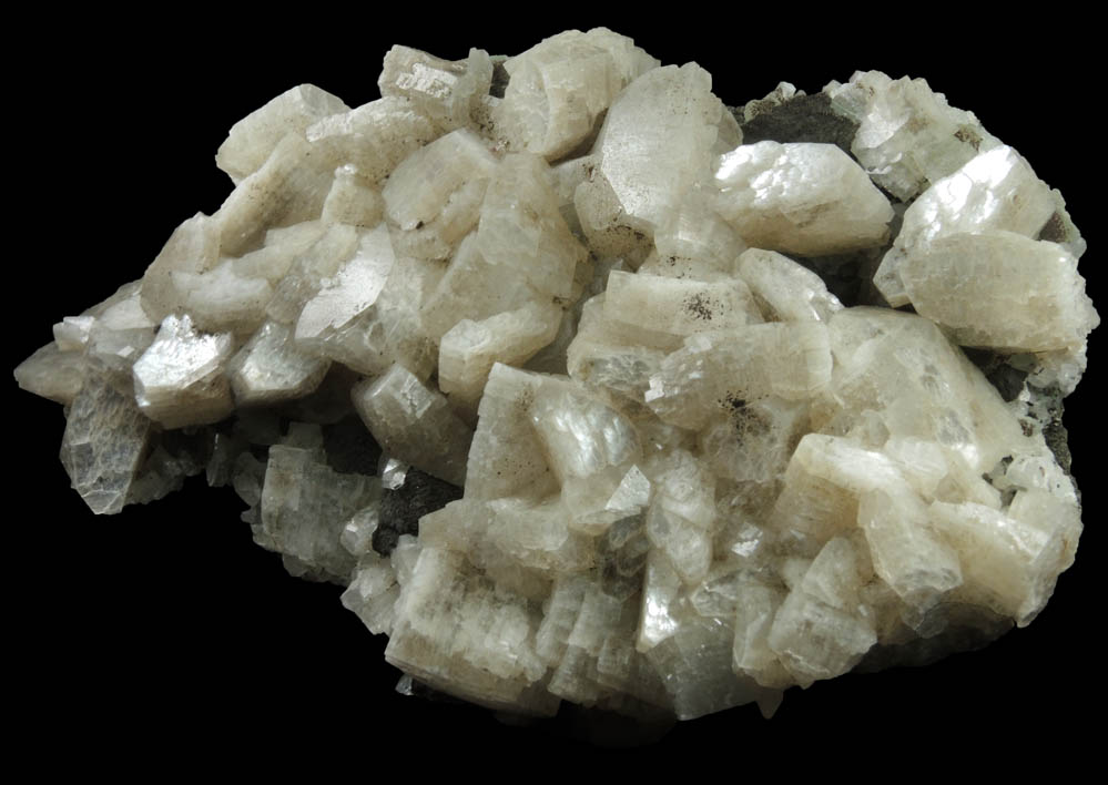 Heulandite with Prehnite and Chamosite from Prospect Park Quarry, Prospect Park, Passaic County, New Jersey