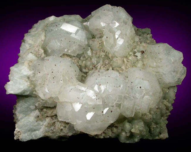 Apophyllite, Datolite, Pyrite from Millington Quarry, Bernards Township, Somerset County, New Jersey