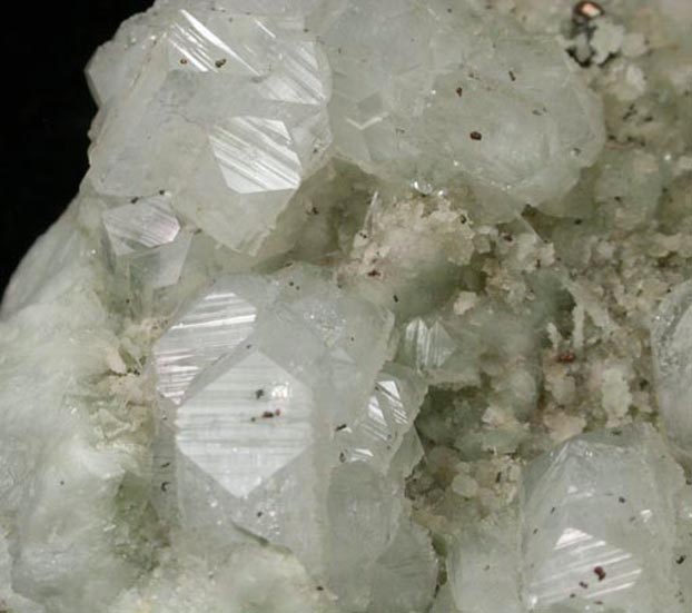 Apophyllite, Datolite, Pyrite from Millington Quarry, Bernards Township, Somerset County, New Jersey