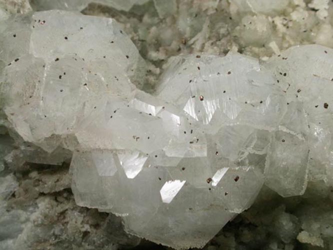 Apophyllite, Datolite, Pyrite from Millington Quarry, Bernards Township, Somerset County, New Jersey