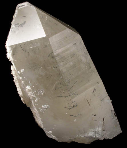 Calcite on Quartz with sulfide inclusions from Yaogangxian Mine, Nanling Mountains, Hunan, China