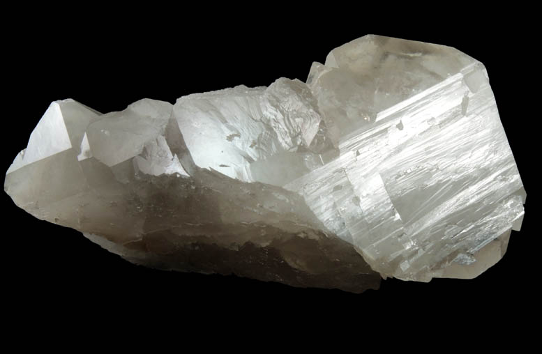 Quartz var. Smoky Quartz (parallel crystals) from Peter's Pocket, Bartlett, Carroll County, New Hampshire